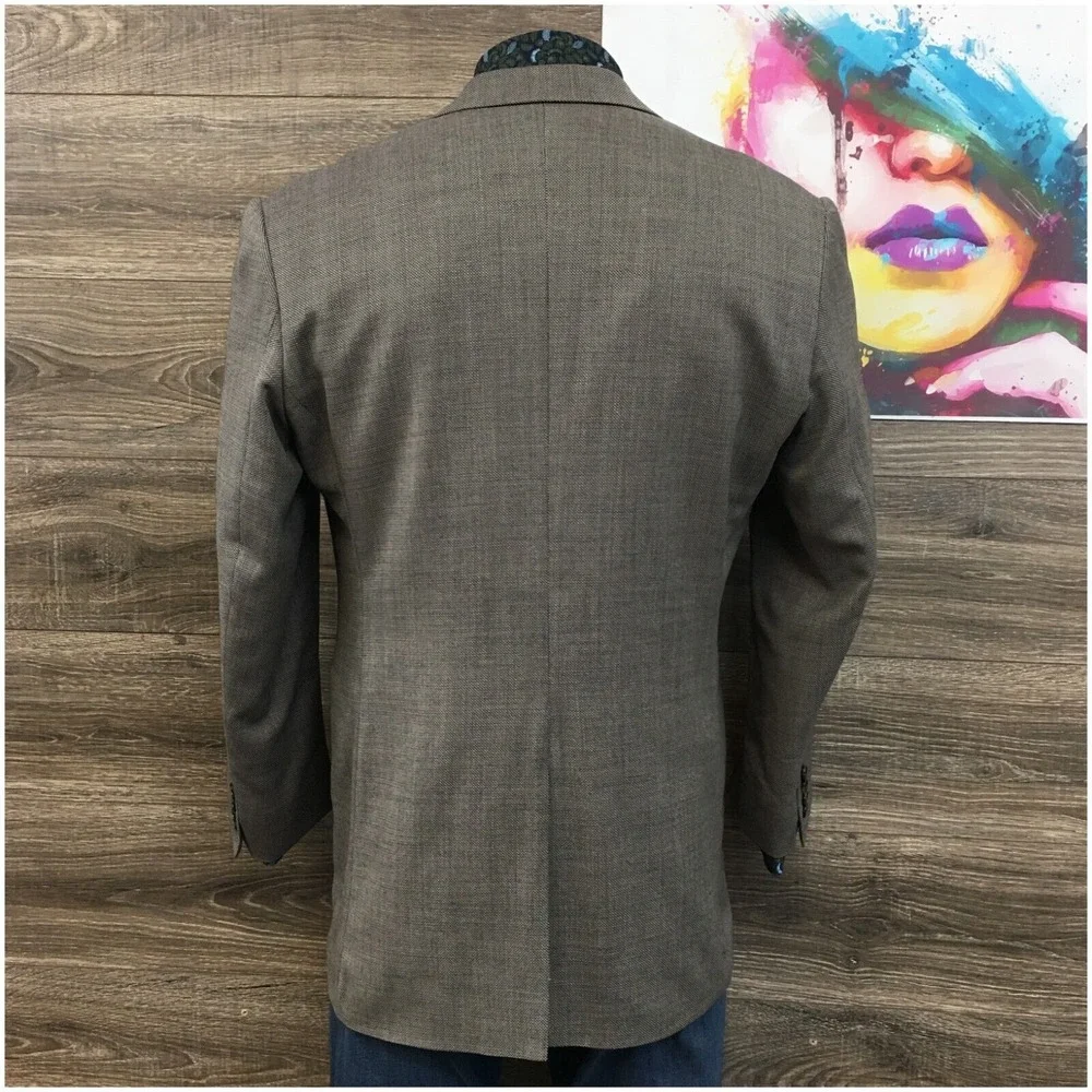 TAILORBYRD Mens Blazer Sport Coat‎ Casual Jacket Size 44L Wool Suit Tailored